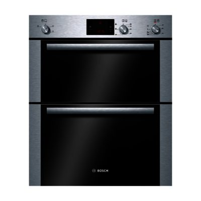 Bosch HBN13B251B Avantixx Built Under Double Electric Oven in Brushed Steel
